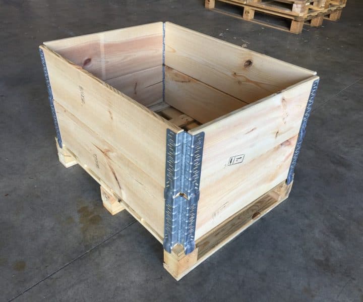 Cerco de madera para embalaje modular
